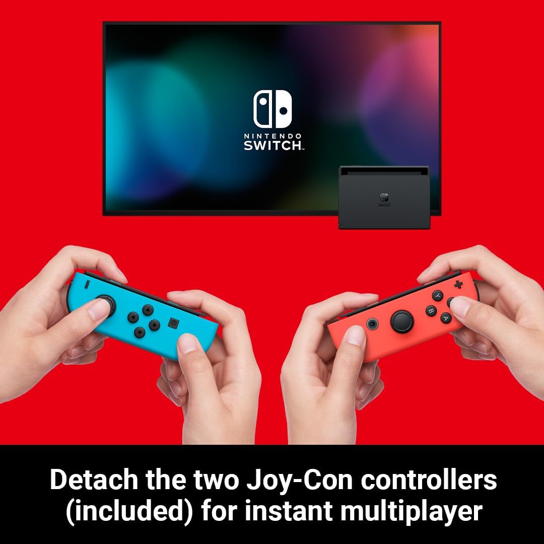Buy Nintendo,Nintendo Switch (Neon Red/Blue) – Includes Switch Sports Pre-Installed & 12-Month Switch Online Subscription - Gadcet UK | UK | London | Scotland | Wales| Near Me | Cheap | Pay In 3 | Video Game Consoles