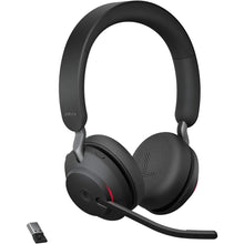 Jabra Evolve2 65 Wireless PC Headset – Noise Cancelling Microsoft Teams Certified Stereo Headphones With Long-Lasting Battery – USB-A Bluetooth Adapter – Black