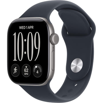 Apple Watch Series 12 GPS 42mm Space Grey Aluminium with Navy Blue Sport Band M/L