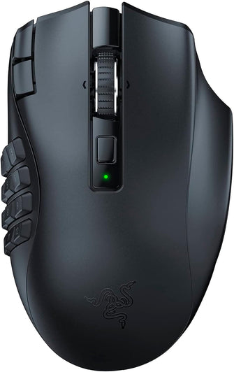 Buy Alann Trading Limited,Razer Naga V2 HyperSpeed - Ergonomic Wireless MMO Gaming Mouse (with 19 Programmable Buttons, HyperSpeed Wireless (2.4 GHz), Up to 250 Hours of Battery Life, Focus Pro 30 K Optical Sensor) Black - Gadcet UK | UK | London | Scotland | Wales| Near Me | Cheap | Pay In 3 | Mice & Trackballs