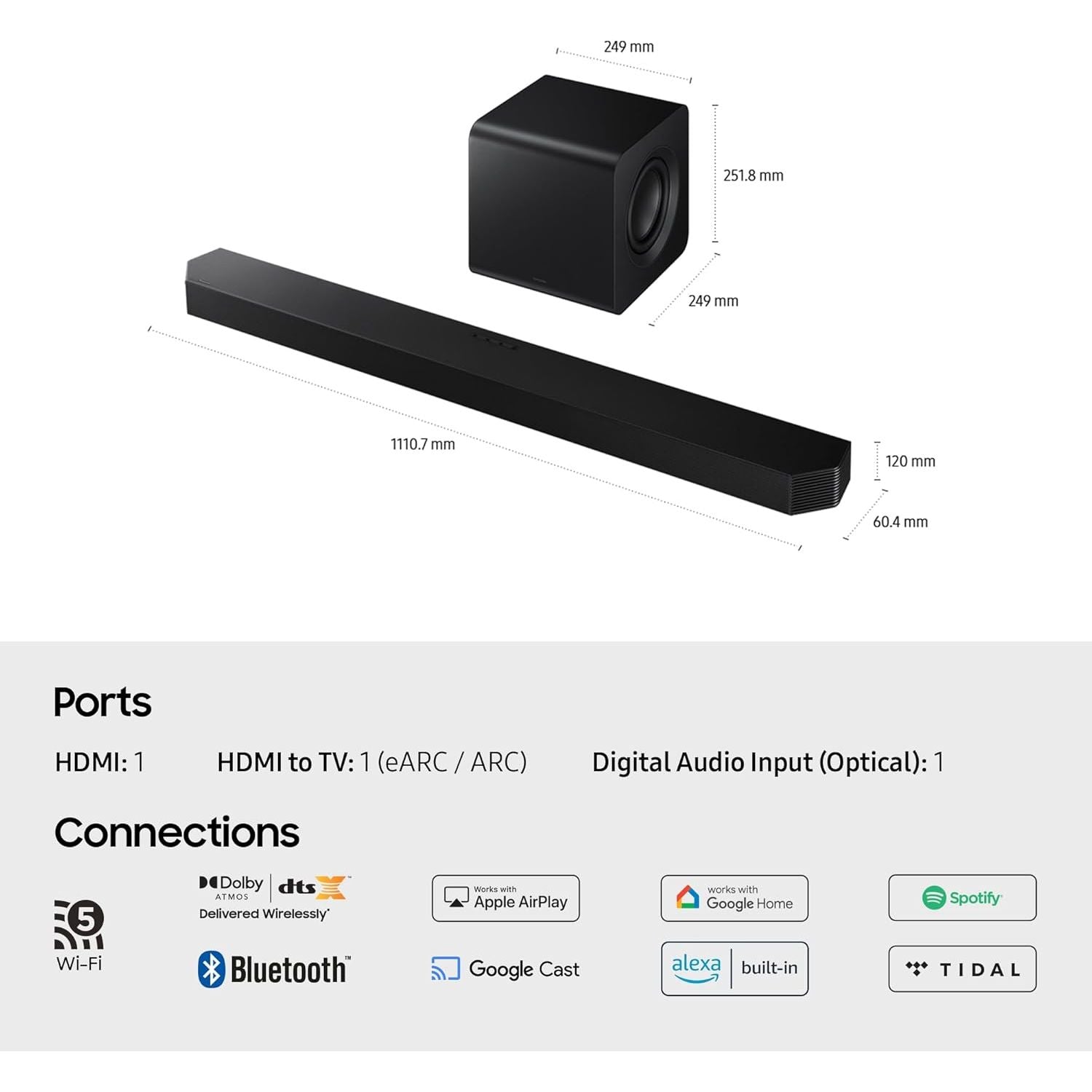 Buy Samsung,Samsung Q800F 5.1.2ch Q-Series Soundbar (2025) – Dolby Atmos, Subwoofer, Alexa, AirPlay, Wireless Surround Sound - Gadcet UK | UK | London | Scotland | Wales| Near Me | Cheap | Pay In 3 | Speakers