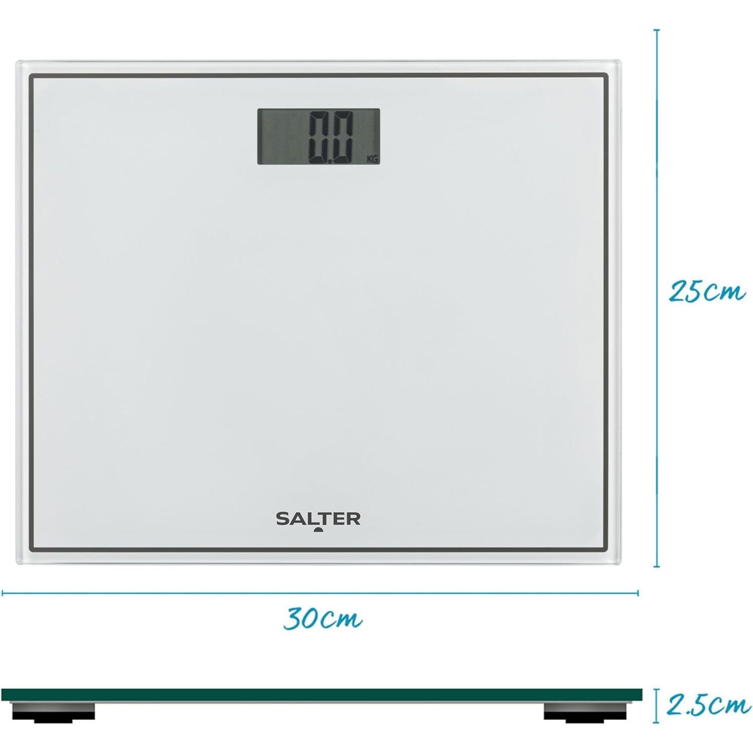 Buy Salter,Salter 9207 WH3R Compact Bathroom Scale – Digital Bodyweight Scale with LCD Display, 150kg Capacity - Gadcet UK | UK | London | Scotland | Wales| Near Me | Cheap | Pay In 3 | Smart Scale
