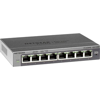 NETGEAR GS108E 8-Port Gigabit Ethernet Managed Network Switch