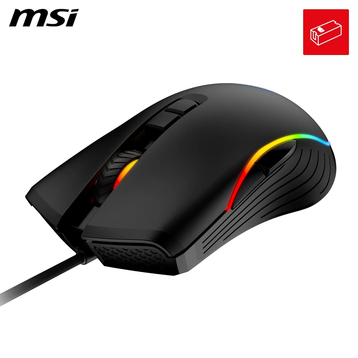 Buy MSI,MSI FORGE GM300 Wired Gaming Mouse – 7200 DPI Optical, Symmetrical, 7 Buttons, RGB, 118g - Gadcet UK | UK | London | Scotland | Wales| Near Me | Cheap | Pay In 3 | Mice & Trackballs