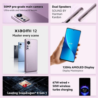 Buy Xiaomi,Xiaomi 12 [5G] - 128GB Storage - 8GB RAM - 120Hz Amoled Display - 4500mAh Battery - Dual Sim - Unlocked - Gray - Gadcet UK | UK | London | Scotland | Wales| Ireland | Near Me | Cheap | Pay In 3 | Unlocked Mobile Phones