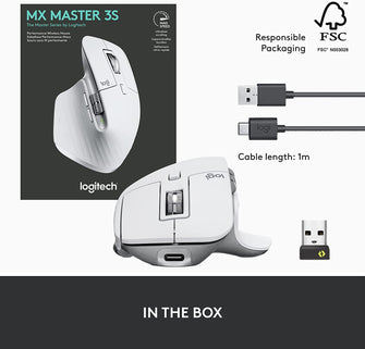 Buy Logitech,Logitech MX Master 3S - Wireless Performance Mouse with Ultra-fast Scrolling, Ergo, 8K DPI, Track on Glass, Quiet Clicks, USB-C, Bluetooth - Grey - Gadcet.com | UK | London | Scotland | Wales| Ireland | Near Me | Cheap | Pay In 3 | Computer Accessories