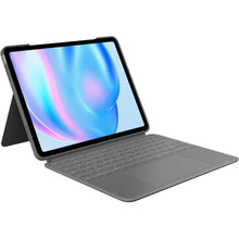 Logitech Combo Touch Keyboard Case for iPad Air 13" (M2, 2024) - Detachable Backlit Keyboard, Kickstand, QWERTY UK Layout - Grey - 1