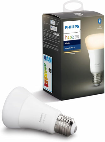 Buy Philips Hue,Philips Hue White LED Smart Light Bulb – E27 Edison Screw, 60W Equivalent, Bluetooth, Works with Alexa, Google Assistant & Apple HomeKit, 1 Pack [Energy Class F] - Gadcet UK | UK | London | Scotland | Wales| Near Me | Cheap | Pay In 3 | LED Light Bulbs