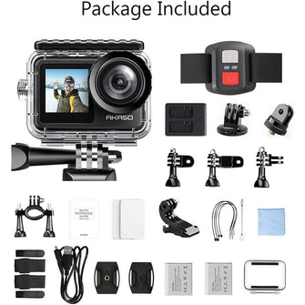 Buy AKASO,AKASO Brave 7 LE Action Camera, 40M Waterproof Underwater Camera EIS 2.0 Native 4K 20MP Touch Screen WiFi Sports Camera Remote Control Vlog Camera - Gadcet UK | UK | London | Scotland | Wales| Near Me | Cheap | Pay In 3 | Action Video Cameras