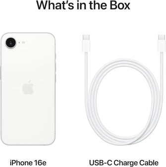 Apple iPhone 16e 128GB White SIM-Free Unlocked Mobile Phone