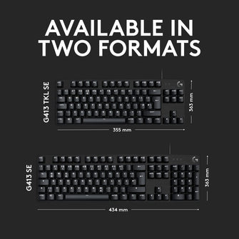 Buy Logitech,Logitech G413 TKL SE Mechanical Gaming Keyboard - Tactile Switches, Backlit, Anti-Ghosting, Windows/macOS Compatible, QWERTY UK Layout, Black - Gadcet UK | UK | London | Scotland | Wales| Ireland | Near Me | Cheap | Pay In 3 | Keyboards