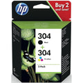 Buy HP,HP 304 Tri-colour and Black Original Ink Cartridge 3JB05AE, 2 Count (Pack of 1) - Gadcet UK | UK | London | Scotland | Wales| Near Me | Cheap | Pay In 3 | Toner & Inkjet Cartridges