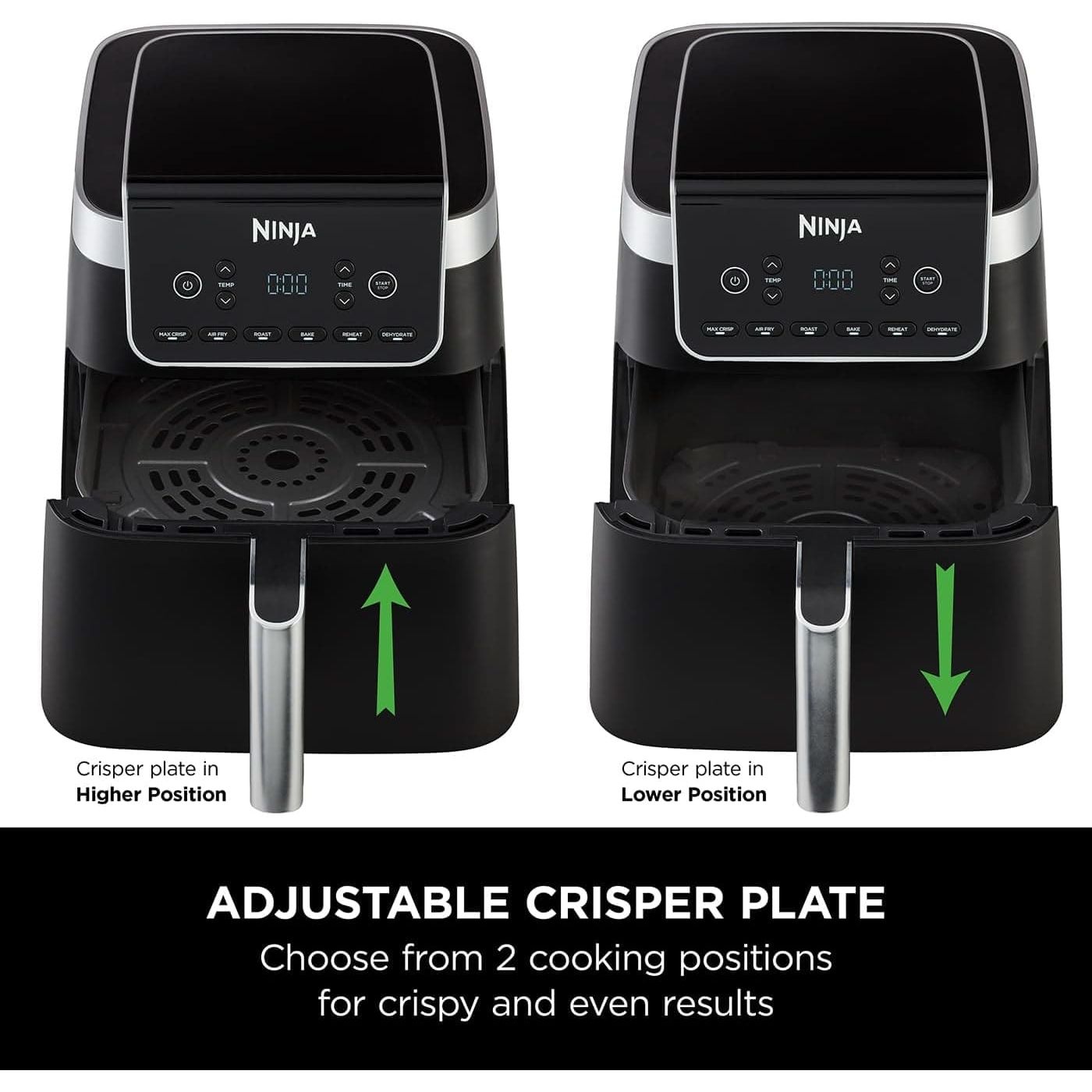 Buy Ninja,Ninja Air Fryer MAX PRO, 6.2L, Uses No Oil, Large Square Single Drawer, Roast, Bake, Air Fry, Family Size, Digital, Cook From Frozen, Non-Stick, Dishwasher Safe Basket & Crisper Plate, Grey, AF180UK - Gadcet UK | UK | London | Scotland | Wales| Near Me | Cheap | Pay In 3 | Air Fryer & Grill
