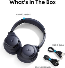 soundcore Anker Q20i, Hybrid Active Noise Cancelling Foldable Headphones