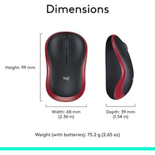 Buy Logitech,Logitech M185 Wireless Mouse - 2.4GHz, USB Receiver, 12-Month Battery, 1000 DPI, Ambidextrous - Red - Gadcet UK | UK | London | Scotland | Wales| Near Me | Cheap | Pay In 3 | Keyboard & Mouse