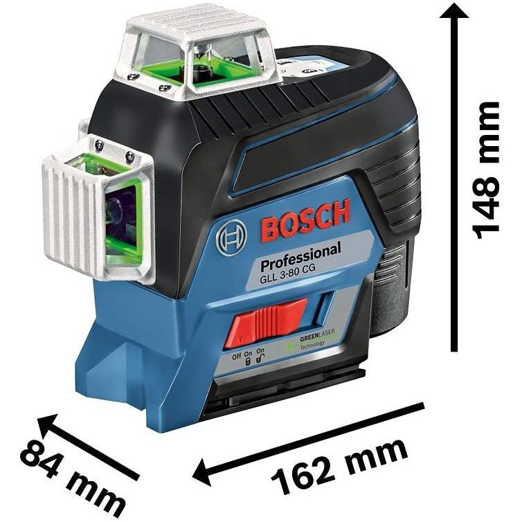 Buy Bosch Professional,Bosch GLL 3-80 CG Professional 12V Green Laser Level | 30m Range, Battery, App Control & L-BOXX - Gadcet UK | UK | London | Scotland | Wales| Near Me | Cheap | Pay In 3 | Electronics