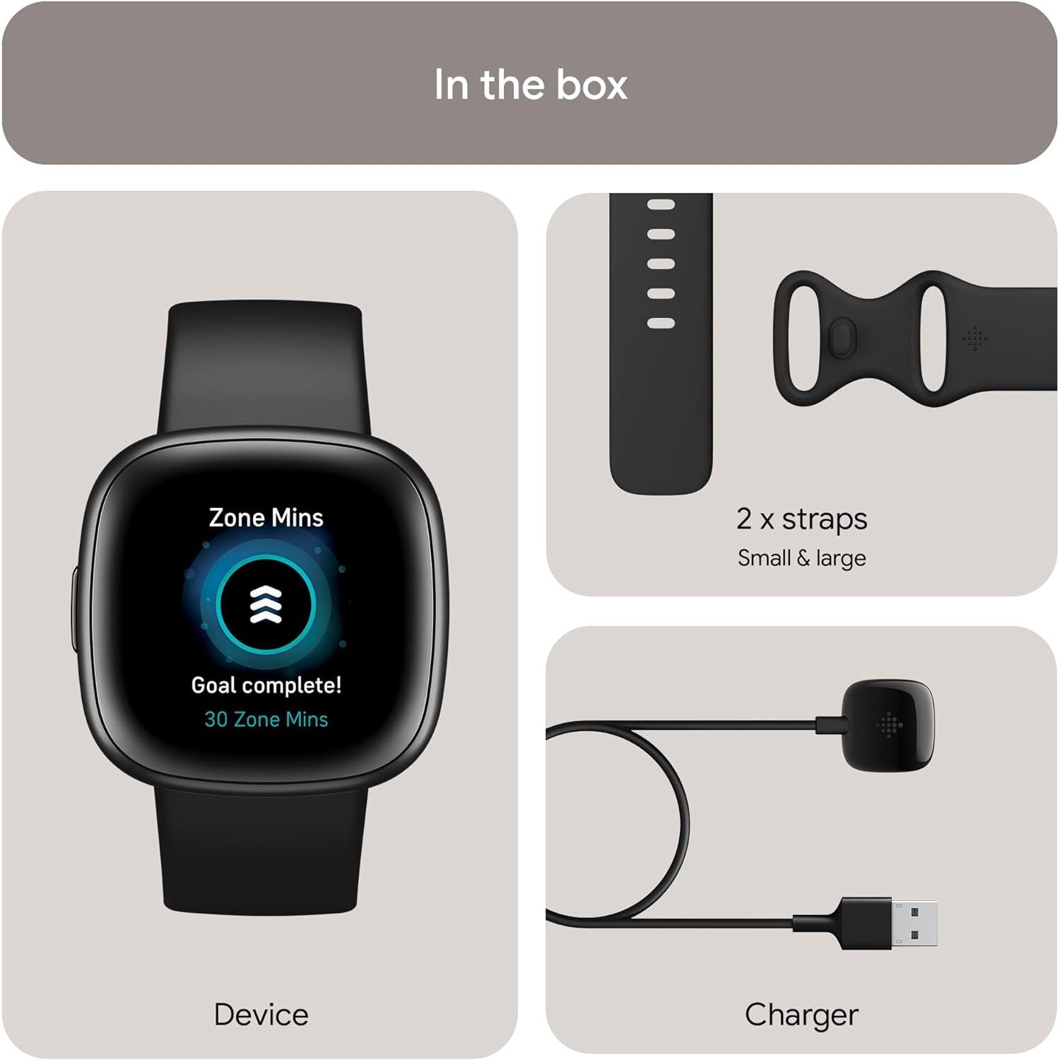 Buy Fitbit,Fitbit Versa 4 Smart Watch - Black/Graphite - Gadcet UK | UK | London | Scotland | Wales| Near Me | Cheap | Pay In 3 | Smart Watch