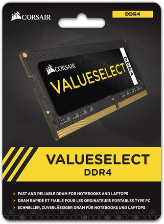 Buy Corsair,Corsair Value Select SODIMM 16GB (2x8GB) DDR4 2133MHz C15 Memory for Laptop/Notebooks - Black - Gadcet UK | UK | London | Scotland | Wales| Ireland | Near Me | Cheap | Pay In 3 | Computer Components
