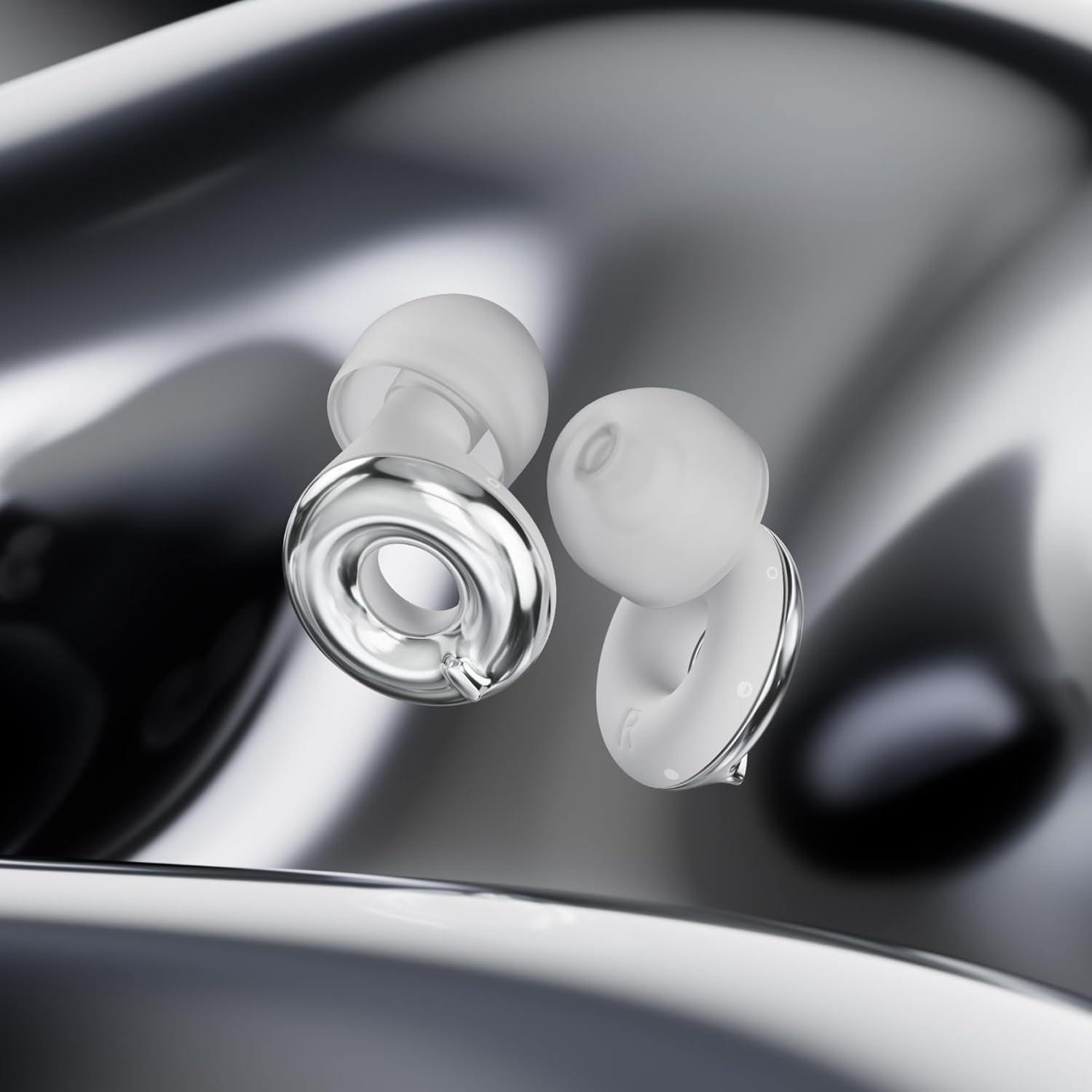 Loop Switch 2 Adjustable Earplugs – 3 Noise Reduction Modes, 20–26dB SNR – Silver