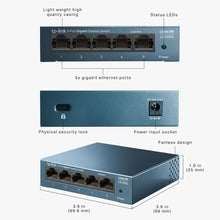 Buy TP-Link,TP-Link LS105G 5-Port Gigabit Network Switch – Metal Case, Energy-Saving, Plug & Play, QoS Support, Silent Operation, Desktop/Wall Mount - Gadcet UK | UK | London | Scotland | Wales| Near Me | Cheap | Pay In 3 | Network Cards & Adapters