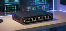 D-Link DGS-1008P 8-Port Gigabit Unmanaged PoE+ Network Switch – 4 PoE Ports, 60W Power Budget, Plug & Play, Metal Case