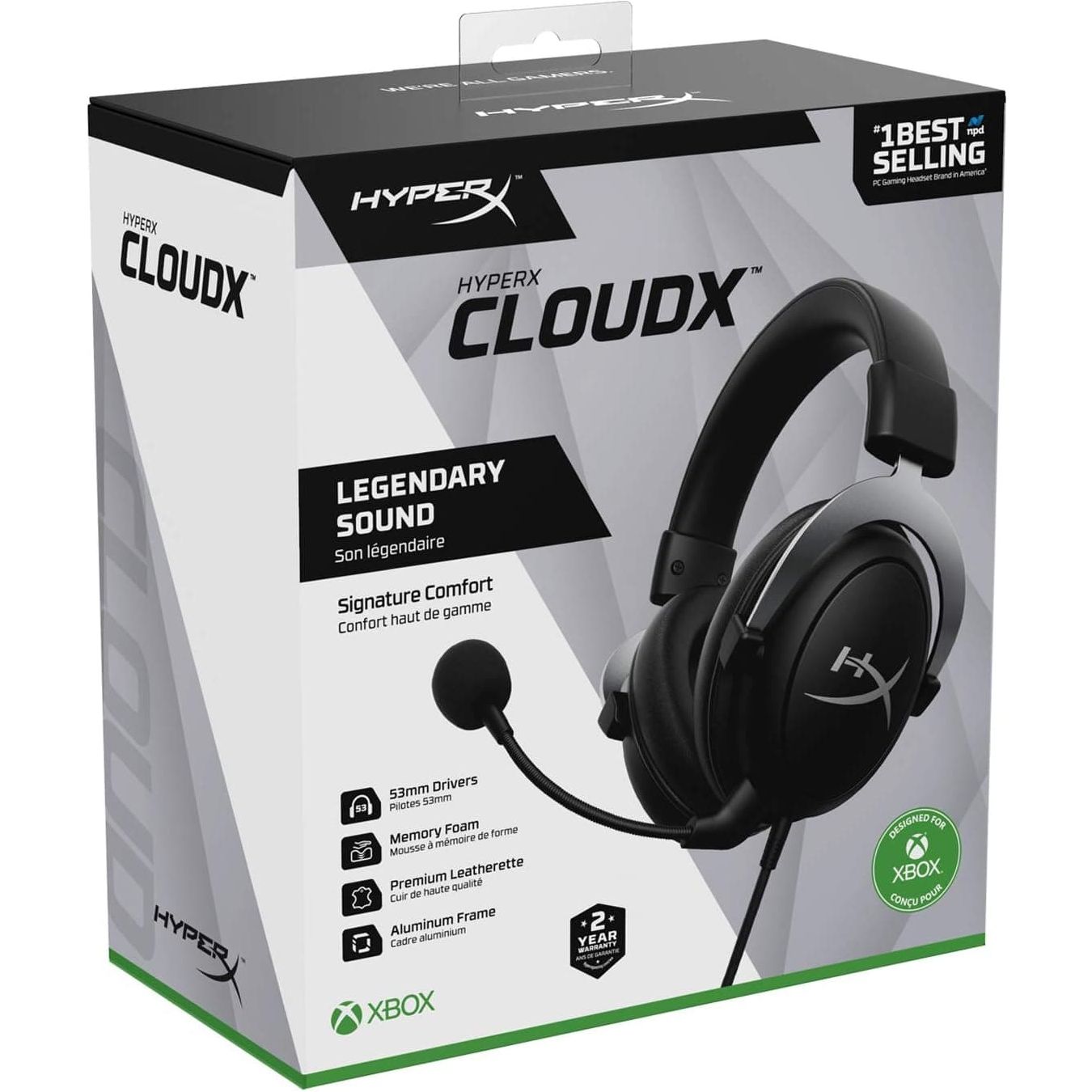 Buy HyperX,HyperX CloudX Xbox Gaming Headset - Black - Gadcet UK | UK | London | Scotland | Wales| Ireland | Near Me | Cheap | Pay In 3 | Headphones & Headsets
