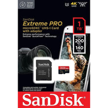 Buy SanDisk,SanDisk 1TB Extreme PRO microSDXC Card with RescuePro Deluxe, 200 MB/s, A2 App Performance, UHS-I Class 10 U3 V30, for Smartphones, Action Cameras, Drones - Gadcet UK | UK | London | Scotland | Wales| Near Me | Cheap | Pay In 3 | Flash Memory Cards