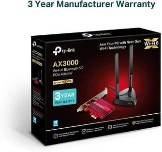 TP-Link,TP-LINK AX3000 Wi-Fi 6 Bluetooth 5.2 PCI Express Adapter with Two Antennas, Intel AX200, PCIe Network Interface Card for Desktop, Low-Profile Bracket Included ( Archer TX3000E) - Gadcet.com