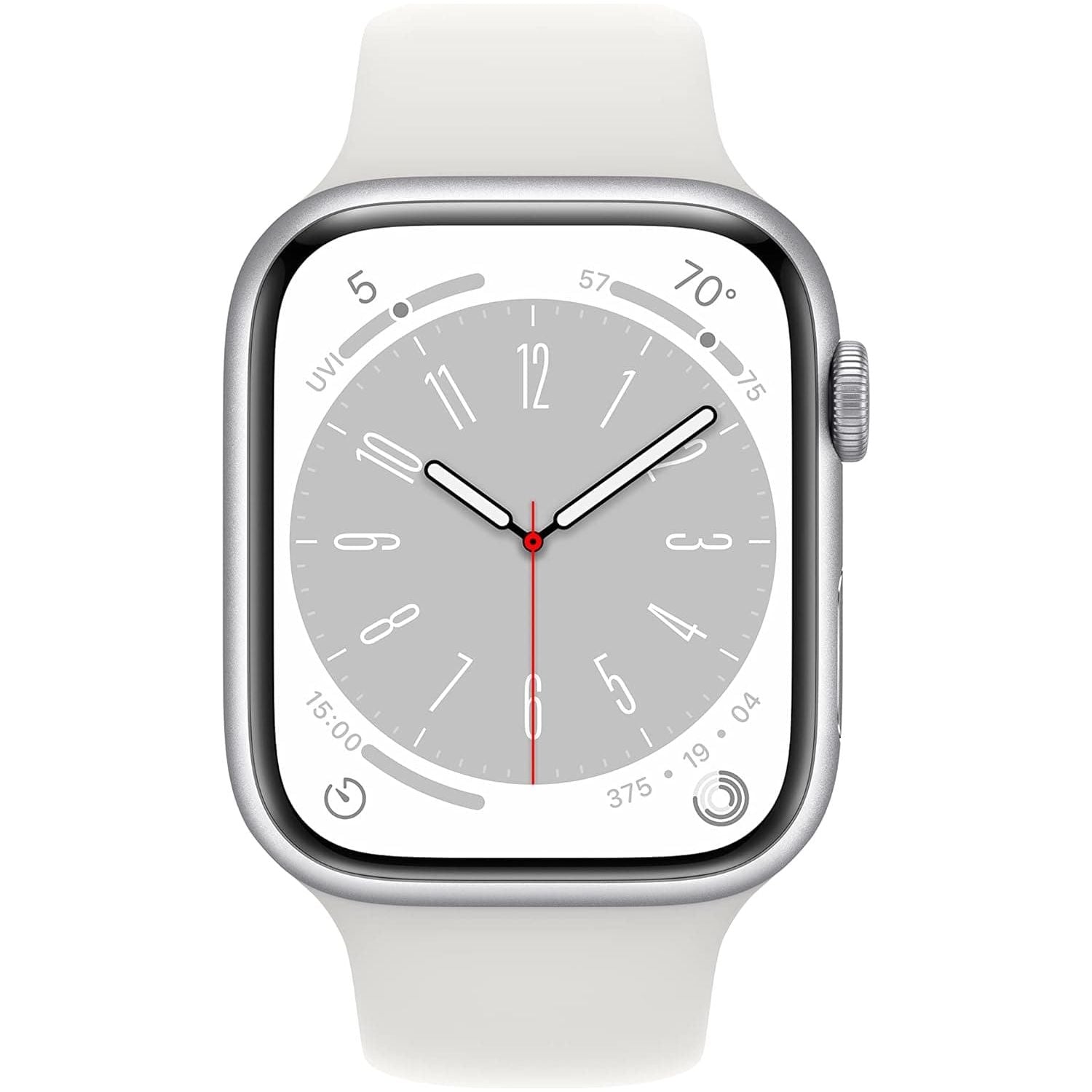 Buy Apple,Apple Watch Series 8 (GPS, 45mm) - Silver Aluminium Case with White Sport Band - Gadcet UK | UK | London | Scotland | Wales| Near Me | Cheap | Pay In 3 | Smart Watches