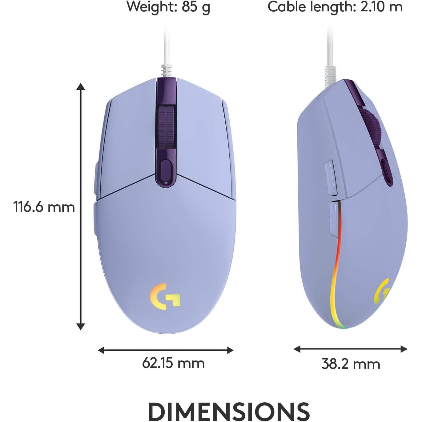 Buy Logitech,Logitech G203 LIGHTSYNC Gaming Mouse -  Lilac - Gadcet UK | UK | London | Scotland | Wales| Ireland | Near Me | Cheap | Pay In 3 | Computer Components