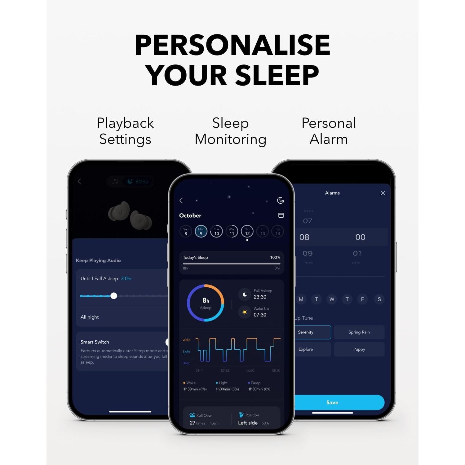 Buy Anker,Anker Soundcore Sleep A20 Earbuds – White – Noise-Masking Sleep Earbuds with Long Battery Life & Comfort-Fit Design - Gadcet UK | UK | London | Scotland | Wales| Near Me | Cheap | Pay In 3 | In-Ear Headphones