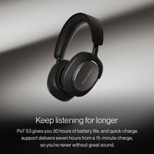 Bowers & Wilkins Px7 S3 Noise Cancelling Wireless Over-Ear Headphones – Anthracite Black