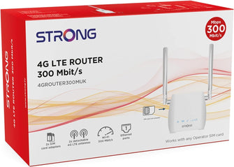 Buy Strong,STRONG 4G LTE Mini Wi-Fi Router - CAT 4, N300, SIM Slot, LAN Port, Zero Configuration, Includes SIM Card Adapters - Gadcet UK | UK | London | Scotland | Wales| Near Me | Cheap | Pay In 3 | Network Cards & Adapters