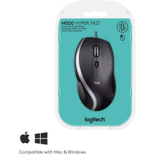 Buy Logitech,Logitech M500 Wired USB Mouse - High Precision 1000 DPI Laser Tracking - Black - Gadcet UK | UK | London | Scotland | Wales| Ireland | Near Me | Cheap | Pay In 3 | Mouse Pads