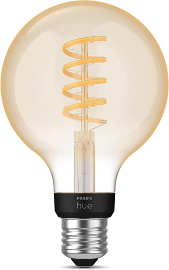 Buy Philips Hue,Philips Hue White Ambiance Filament Single Smart LED Globe [E27 Edison Screw] - 550 Lumens. Works with Alexa, Google Assistant and Apple Homekit - Gadcet UK | UK | London | Scotland | Wales| Near Me | Cheap | Pay In 3 | LED Light Bulbs