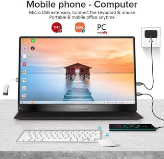 Buy UPERFECT,UPERFECT Portable Monitor, 15.6" Portable Monitor, 1920×1080 Full HD IPS USB C Monitor - Black - Gadcet UK | UK | London | Scotland | Wales| Ireland | Near Me | Cheap | Pay In 3 | Computer Monitor Accessories