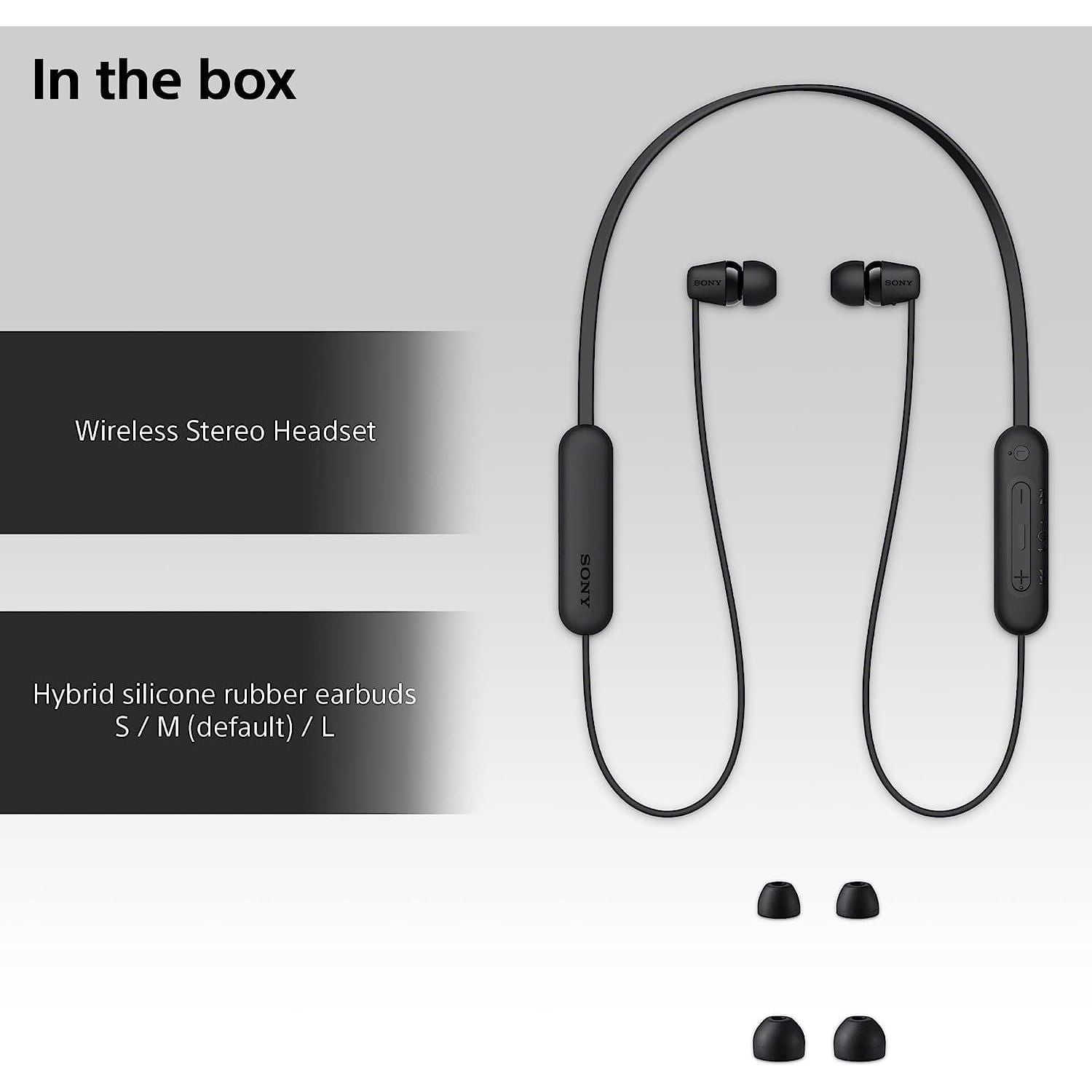 Buy Sony,Sony WI-C100 Wireless In-ear Headphones - Up to 25 hours of battery life - Gadcet.com | UK | London | Scotland | Wales| Ireland | Near Me | Cheap | Pay In 3 | Headphones & Headsets