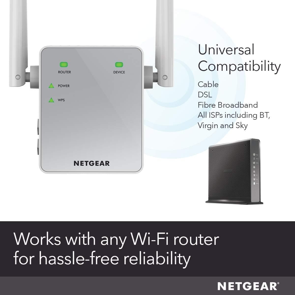 Buy NETGEAR,NETGEAR WiFi Booster Range Extender | WiFi Extender Booster | WiFi Repeater Internet Booster | Covers up to 1000 sq ft and 15 devices | AC750 (EX3700) - Gadcet UK | UK | London | Scotland | Wales| Ireland | Near Me | Cheap | Pay In 3 | Network Cards & Adapters