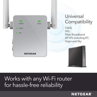 Buy NETGEAR,NETGEAR WiFi Booster Range Extender | WiFi Extender Booster | WiFi Repeater Internet Booster | Covers up to 1000 sq ft and 15 devices | AC750 (EX3700) - Gadcet UK | UK | London | Scotland | Wales| Ireland | Near Me | Cheap | Pay In 3 | Network Cards & Adapters