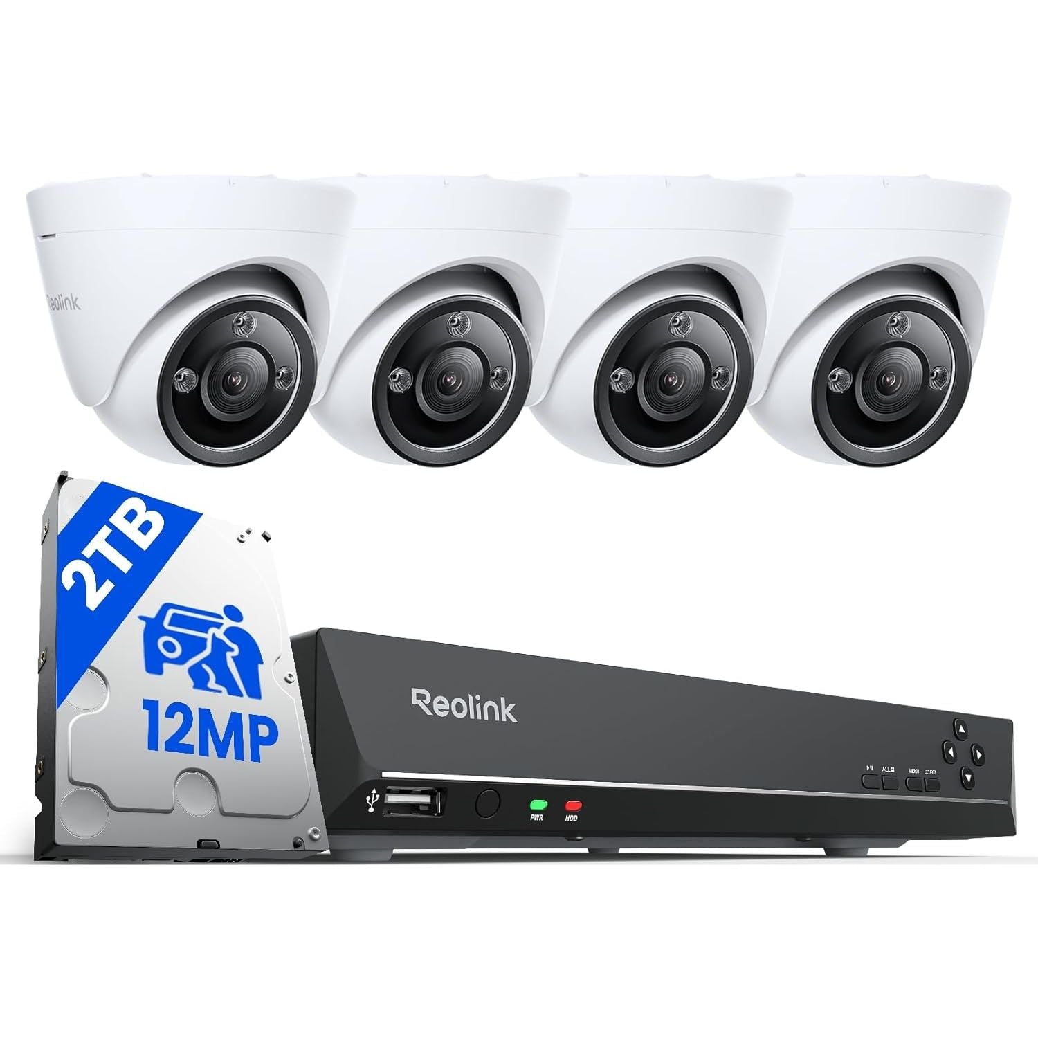 Buy Reolink,Reolink RLK8-1200D4-A 12MP Dome CCTV Camera System - Gadcet UK | UK | London | Scotland | Wales| Near Me | Cheap | Pay In 3 | Surveillance Cameras