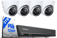 Reolink RLK8-1200D4-A 12MP Dome CCTV Camera System