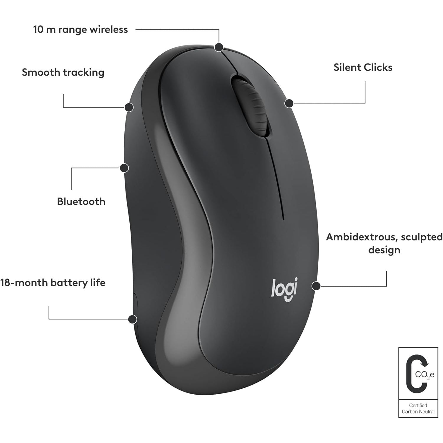Buy Logitech,Logitech M240 Silent Bluetooth Mouse – Wireless, Compact, 18-Month Battery, PC/Mac/Tablet Compatible – Graphite - Gadcet UK | UK | London | Scotland | Wales| Near Me | Cheap | Pay In 3 | Keyboard & Mouse