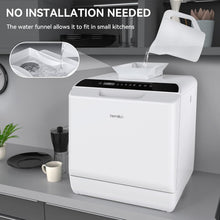 Buy Hermitlux,Hermitlux Mini Countertop Dishwasher 4 Place Settings, 5L Tank, 6 Programs, Touch Control, Baby Care & Fruit Wash - White - Gadcet UK | UK | London | Scotland | Wales| Near Me | Cheap | Pay In 3 | Kitchen Tools & Utensils