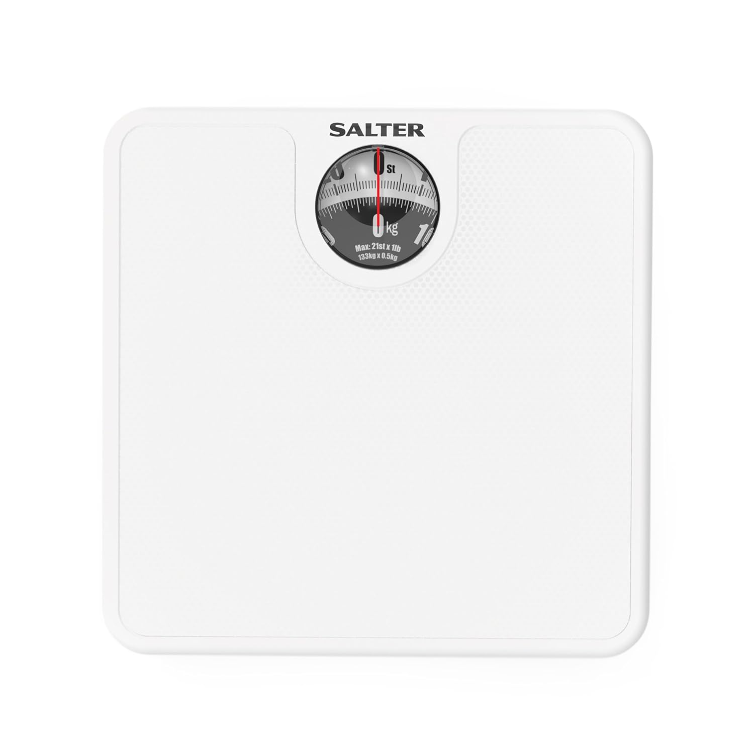 Buy Salter,Salter Mechanical Bathroom Scale (489WHFXAZF0B) – Analogue Body Scale with Easy-Read Display, 133kg Capacity, Non-Slip Mat – No Batteries Needed – White - Gadcet UK | UK | London | Scotland | Wales| Near Me | Cheap | Pay In 3 | Body Weight Scales