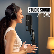 RØDE NT-USB+ Professional-Grade USB Microphone for Recording Exceptional Audio Directly to a Computer or Mobile Device , black