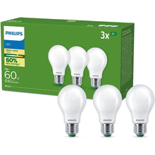 Buy Philips,Philips Frosted Ultra-Efficient LED Bulb (3 Pack) – E27, 4W (Equivalent to 60W), Warm White 2700K, Energy Efficiency A - Gadcet UK | UK | London | Scotland | Wales| Near Me | Cheap | Pay In 3 | LED Light Bulbs