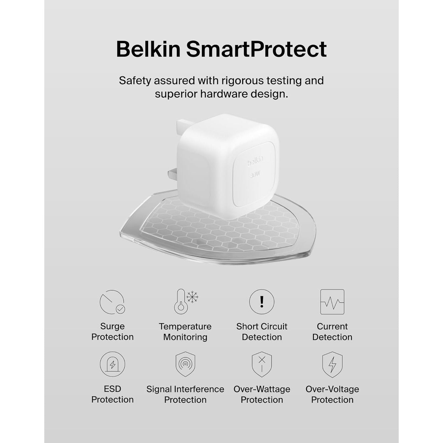 Buy Belkin,Belkin BoostCharge Compact Wall Charger 30W USB-C PD - White - Gadcet UK | UK | London | Scotland | Wales| Near Me | Cheap | Pay In 3 | Power Adapters