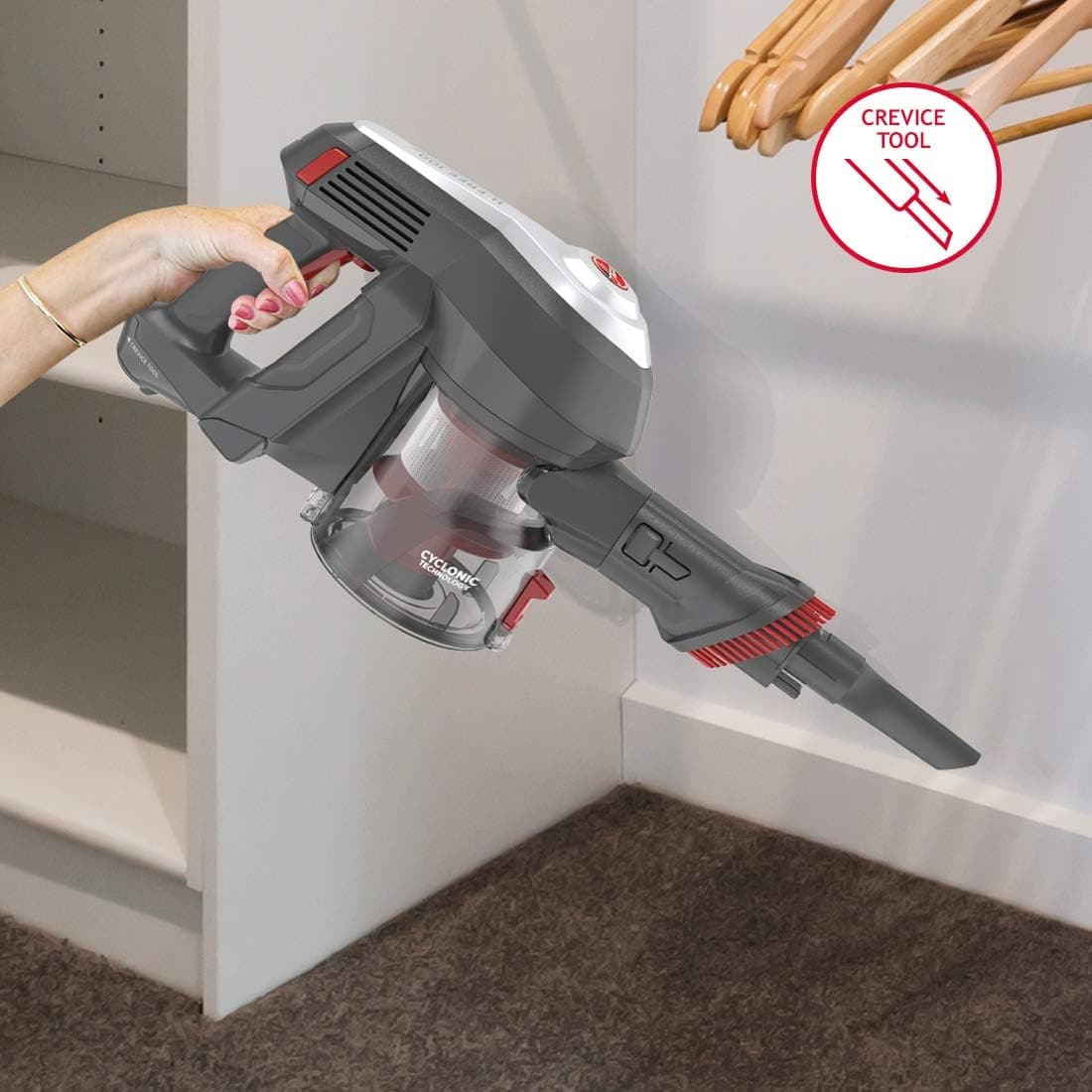 Buy Hoover,Hoover HF122RPT Cordless Pet Vacuum Cleaner (Single Battery) - H-Free 100, Red/Grey - Gadcet UK | UK | London | Scotland | Wales| Ireland | Near Me | Cheap | Pay In 3 | Vacuums
