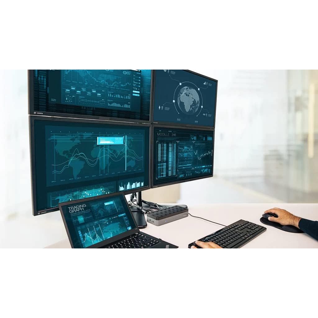 Buy Targus,Targus Universal Docking Station, USB-C, Quad 4K (QV4K), Supports Four DisplayPort and HDMI Monitors with 100W Power Delivery - Black - Gadcet UK | UK | London | Scotland | Wales| Near Me | Cheap | Pay In 3 | Laptop Docking Stations