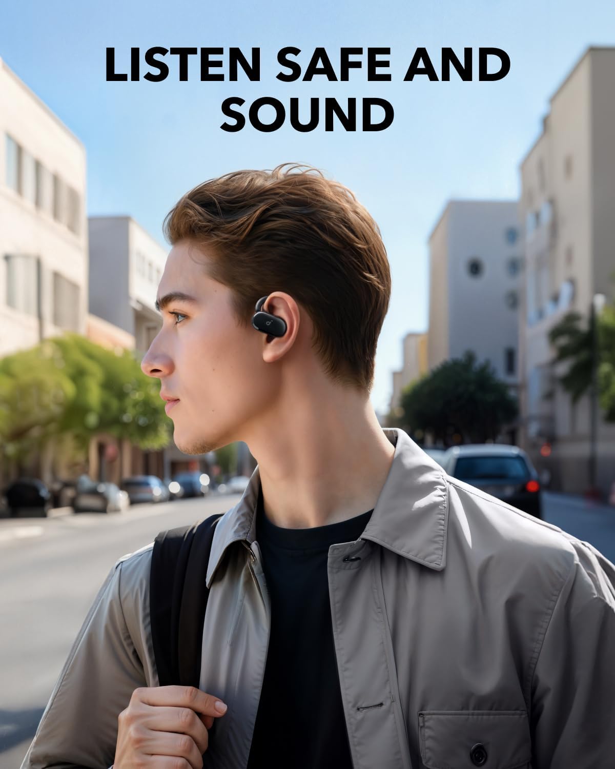 soundcore Anker V20i, Open-Ear Wireless Headphone, Adjustable Ear Hooks